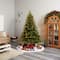 8ft. Pre-Lit Colorado Mountain Fir Natural Look Artificial Christmas Tree, White LED Lights